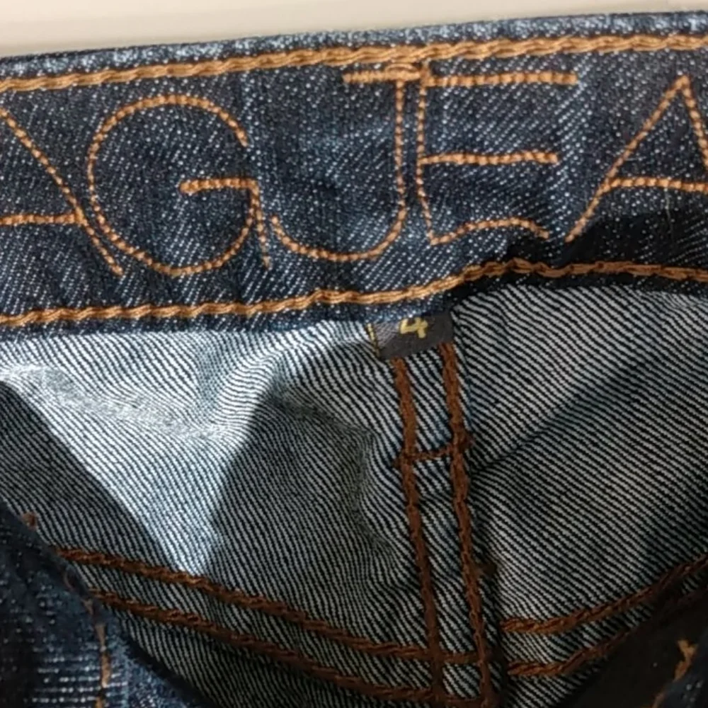 JAG DARK BLUE MID RISE BOOT LEG JEANS SIZE 4 - Picture 6 of 11